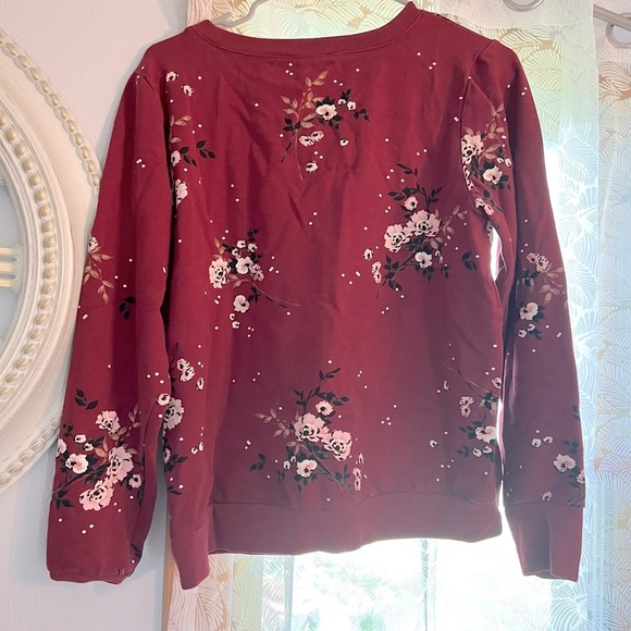 torrid Tops - Torrid Red Floral Print Sweatshirt.